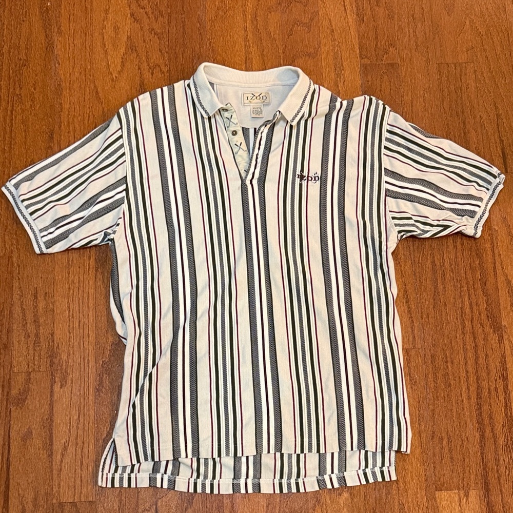 Izod Men's Polo with Stripes